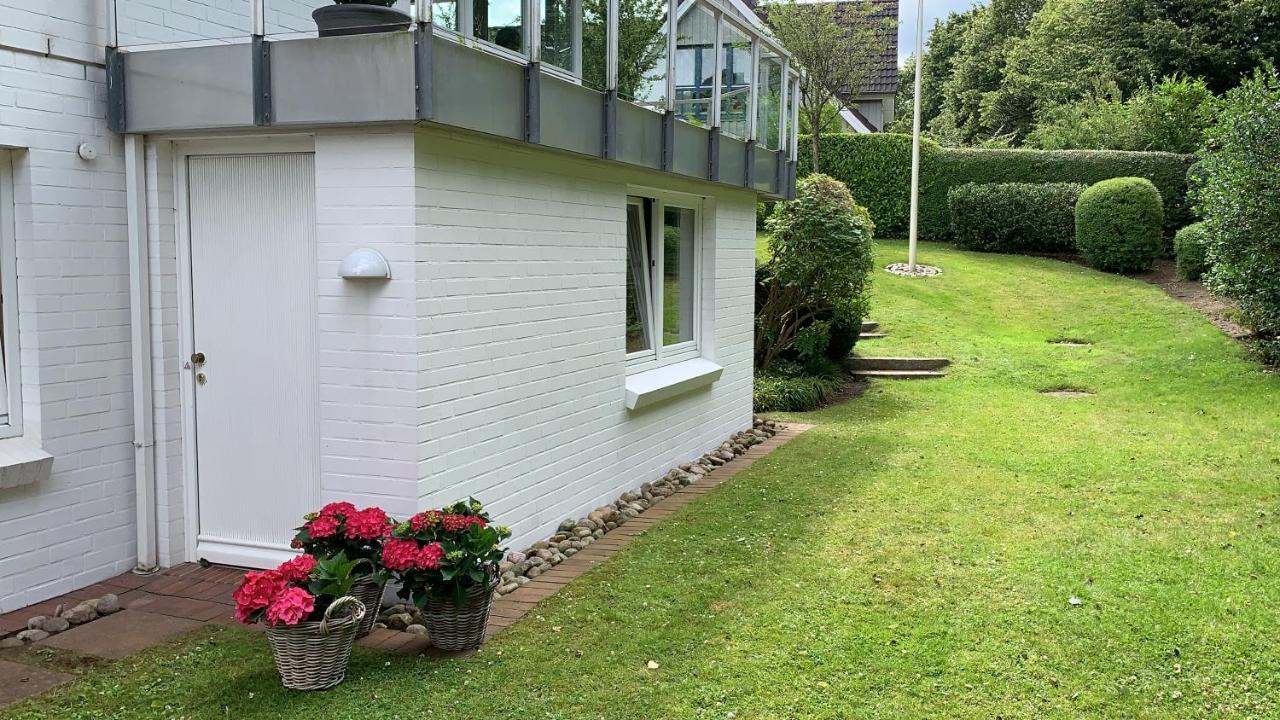 Ferienwohnung In Weisser Villa Am Kliff Flensburg Exterior photo